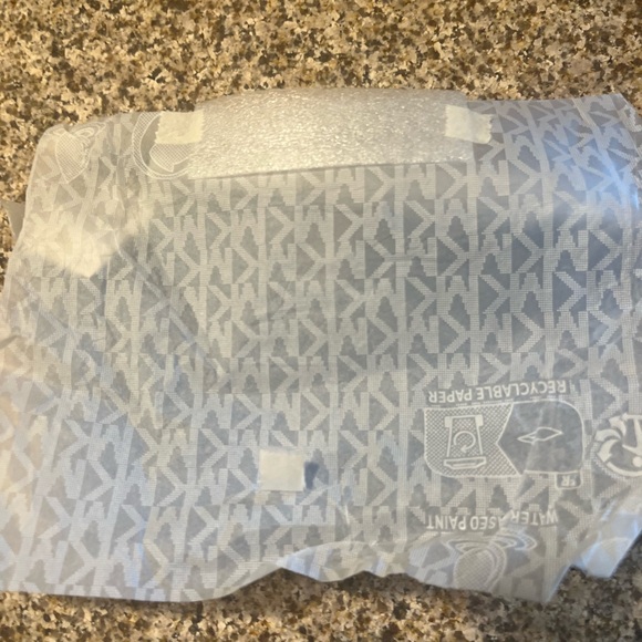 Michael Kors Light Blue Leather Pouch - Picture 2 of 4